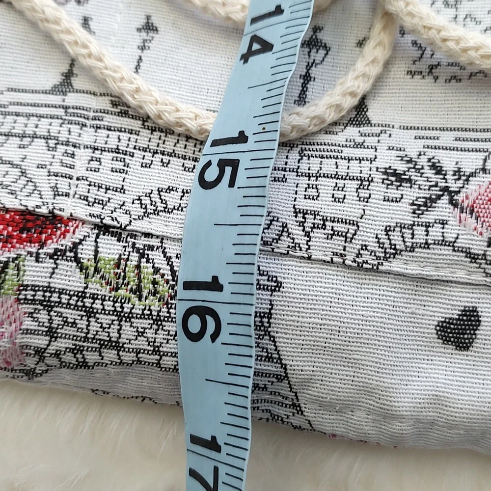 Phebus Et Boree French Backpack/Purse Paris Scene French Lady Unique Embroidered